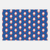 Feuille De Papier Cadeau Caricature de Noël du Père Noël (Devant)