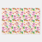 Feuille De Papier Cadeau Caricatures pour enfants (Devant)