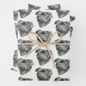 Feuille De Papier Cadeau Carlin (En situation)