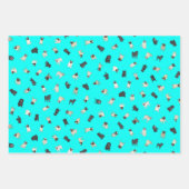 Feuille De Papier Cadeau Carlin Confetti - bulle rose, turquoise, vert  (Devant 2)