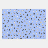 Feuille De Papier Cadeau Carlin Confetti - rose, bleu, aqua menthe (Devant 3)