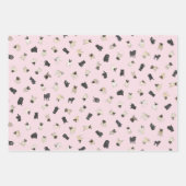 Feuille De Papier Cadeau Carlin Confetti - rose, bleu, aqua menthe (Devant)