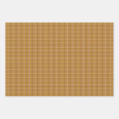 Feuille De Papier Cadeau Carmel Brown Plaid Classic Pattern (Devant 3)