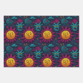 Feuille De Papier Cadeau Carnaval Solaire (Devant 2)