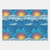Feuille De Papier Cadeau Carnaval Solaire (Devant)