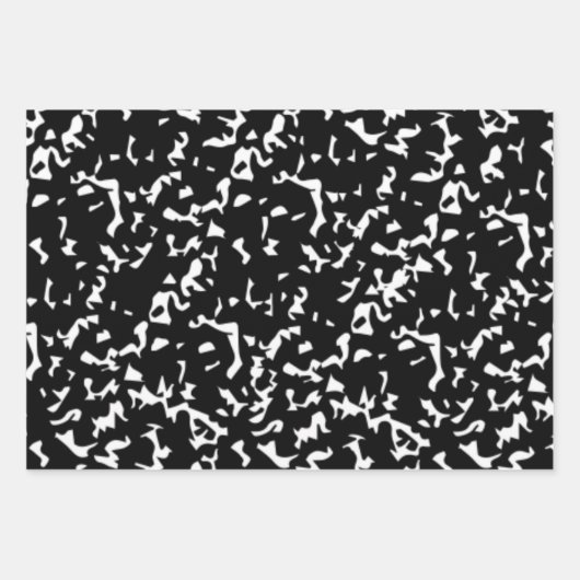 Feuille De Papier Cadeau Carnet de composition Motif (Devant)