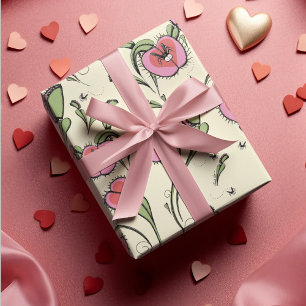 Feuille De Papier Cadeau Carnivore Coeur Vénus Flytrap Plante à main