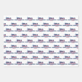 Feuille De Papier Cadeau Caroline du Nord, 50 États, Liberty Bell (Devant)