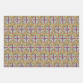 Feuille De Papier Cadeau Carreaux de croix espagnols (Devant 3)