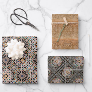 Feuille De Papier Cadeau Carreaux de l'Alhambra