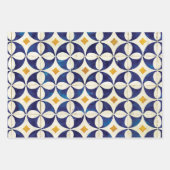 Feuille De Papier Cadeau Carreaux portugais - Azulejo Motif Design (Devant 2)