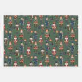 Feuille De Papier Cadeau carrelage de noisette de Noël (Devant 3)