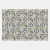 Feuille De Papier Cadeau Carrelage Delft Antique Pot de Fleur Céramique (Devant 3)