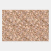 Feuille De Papier Cadeau carrelage en cuivre argent or (Devant 3)