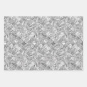 Feuille De Papier Cadeau carrelage en cuivre argent or (Devant 2)