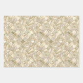 Feuille De Papier Cadeau carrelage en cuivre argent or (Devant)