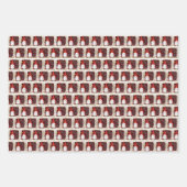 Feuille De Papier Cadeau carrelage fête Noël gnomes Fête (Devant)