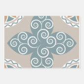 Feuille De Papier Cadeau Carrelage marocain Motif Dragonfly (Devant 3)