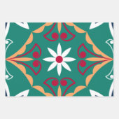 Feuille De Papier Cadeau Carrelage marocain Motif Dragonfly (Devant 2)