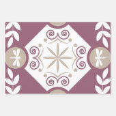 Feuille De Papier Cadeau Carrelage marocain Motif Dragonfly (Devant)