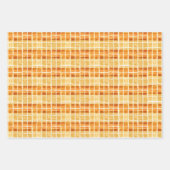 Feuille De Papier Cadeau Carrés bloqués (Devant 3)