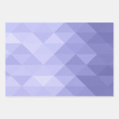 Feuille De Papier Cadeau Carrés géométriques violets (Devant 3)