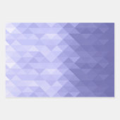 Feuille De Papier Cadeau Carrés géométriques violets (Devant 2)