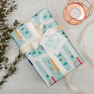 Feuille De Papier Cadeau Carte colorée mignonne Anniversaire Garçon