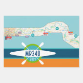 Feuille De Papier Cadeau carte m340 avec points de contrôle 2021 paddlestop (Devant 2)