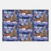 Feuille De Papier Cadeau Carte postale de Noël (Devant 3)