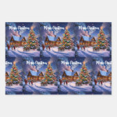 Feuille De Papier Cadeau Carte postale de Noël (Devant 2)