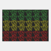 Feuille De Papier Cadeau Cartes de jeu Jaune Jaune Vert Simple (Devant 2)