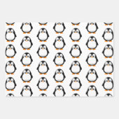 Feuille De Papier Cadeau Carton de mignonne pingouin (Devant)