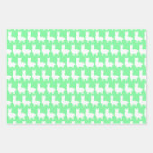 Feuille De Papier Cadeau Carton mignon Llama jaune et vert (Devant 2)