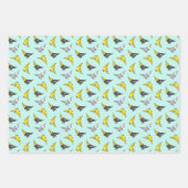 Feuille De Papier Cadeau Cartoon Cockatiels Motif (Devant)