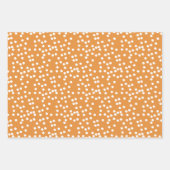 Feuille De Papier Cadeau Cartoon de chat Ginger Cute & Enfants À petits poi (Devant 3)