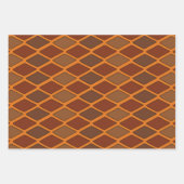 Feuille De Papier Cadeau Cartoon Diamond Couleurs d'automne (Devant)