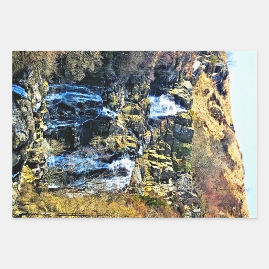 FEUILLE DE PAPIER CADEAU CASCADE (Devant 2)