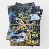 FEUILLE DE PAPIER CADEAU CASCADE (En situation)