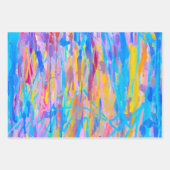 Feuille De Papier Cadeau Cascade vibrante (Devant)