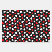 Feuille De Papier Cadeau Casino noir rouge et blanc (Devant 2)