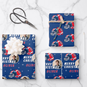Feuille De Papier Cadeau Casque de ballon de football Dessin animé Photo Jo