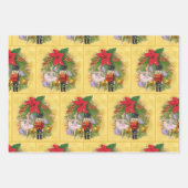 Feuille De Papier Cadeau Casse-Noisette Soldat Plum Fée Noël (Devant)
