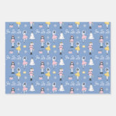 Feuille De Papier Cadeau Casse-noix Candycane Ballet Noël (Devant)