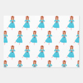 Feuille De Papier Cadeau Casse-noix classique, Ballerina Set de 3 (Devant 2)