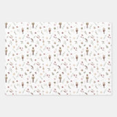 Feuille De Papier Cadeau Casse-noix moderne Ballerina Souris King Noël (Devant 2)