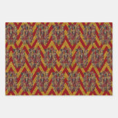 Feuille De Papier Cadeau Casse-noix Purple Gold Red (Devant 3)