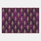 Feuille De Papier Cadeau Casse-noix Purple Gold Red (Devant 2)