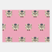 FEUILLE DE PAPIER CADEAU CAT DAPPER (Devant 2)