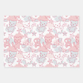 Feuille De Papier Cadeau Cat Goth Skull Japanese Style Kawaii Heart Cloud (Devant 3)